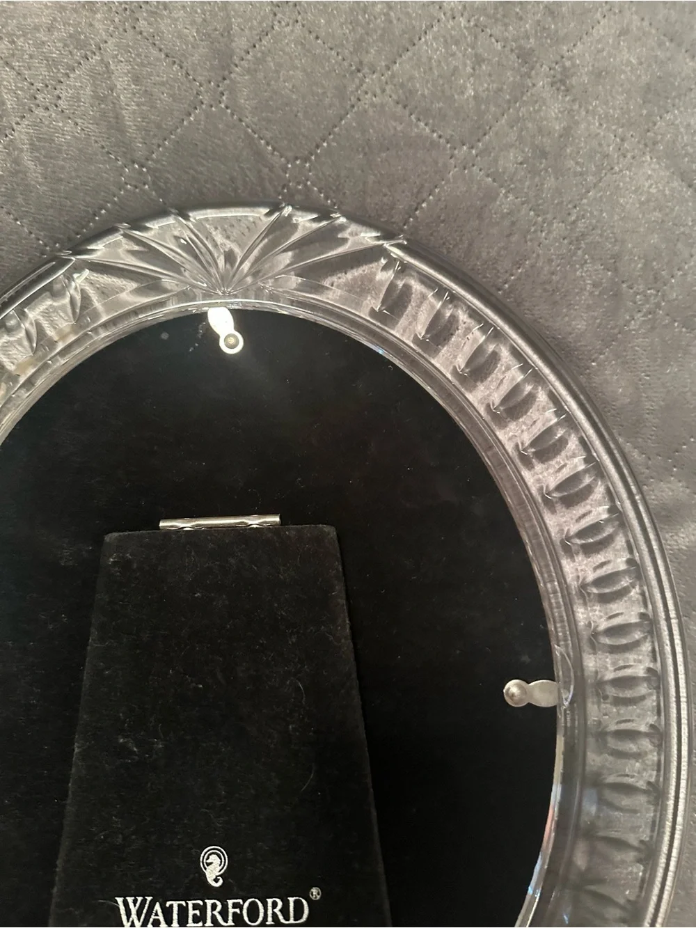 Waterford Clear Oval Decorative crystal picture frame made in Ireland